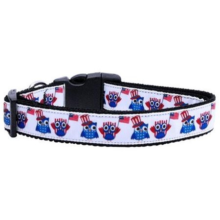 UNCONDITIONAL LOVE American Owls Ribbon Dog Collars Medium UN381679